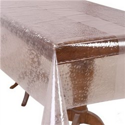 Клеенка мягкое стекло 1,37*20м рулон Crystal рифленая MA-4976