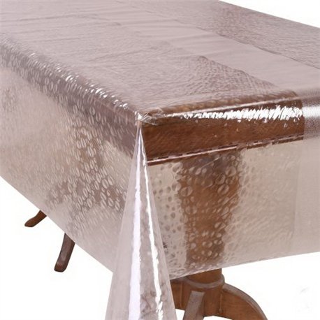 Клеенка мягкое стекло 1,37*20м рулон Crystal рифленая MA-4976