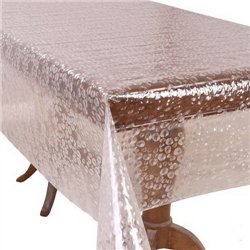 Клейонка м'яке скло 1,37*20м рулон Crystal рифлена MA-4977