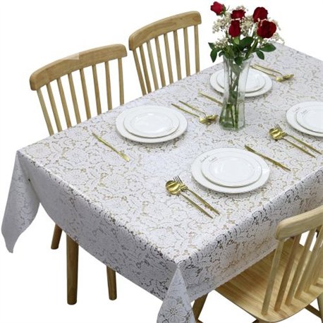 Клейонка 1,37*20м рулон LACE Ажур MA-5730 біла