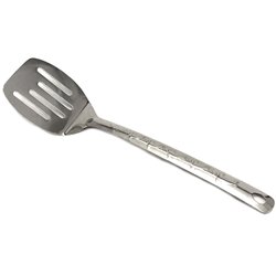 Лопатка 0143 нерж з прорізами малюнок дельфіни 32,5см