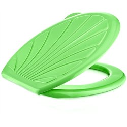 Сидіння для унітазу Ракушка укр салатовий перламутр