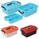 Бокс контейнер 3,8л цветной ПБ-973 с ручкой и вкладышем
