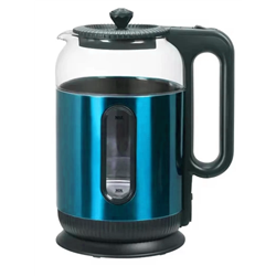 Электрочайник 2140 1,6л диск стекло голубой
