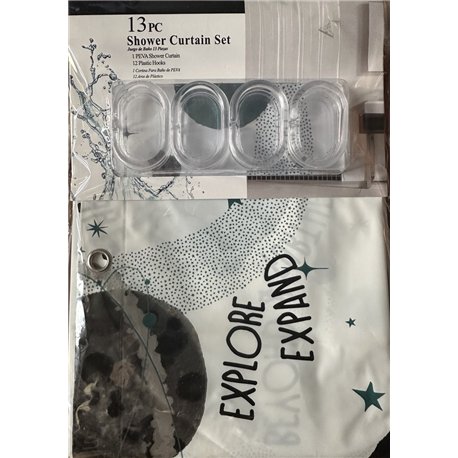 Штора SC13 силикон 180х180 Вселенная