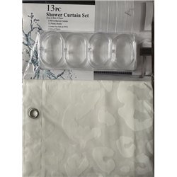 Штора SC13 силікон 180х180 білий