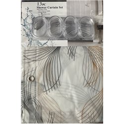 Штора SC13 силікон 180х180 Рибки