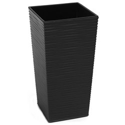 Вазон напольный Финезия долото 190х190 со вставкой 588-04 черный