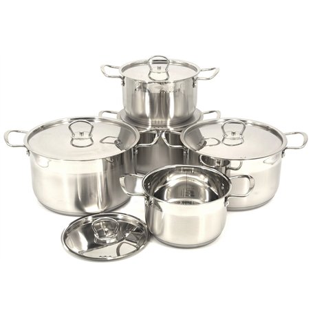 Каструлі 2175 набір 5шт кришка скло