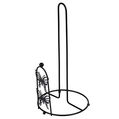 Держатель для бумажных полотенец R99096 стойка круглый черный 30см Butterfly