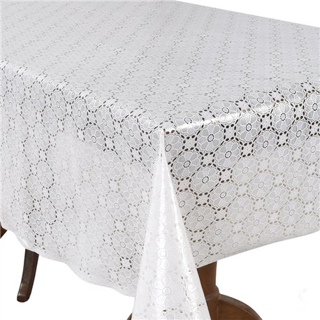 Клеенка 1,37*20м рулон LACE Ажур MA-5719 белая