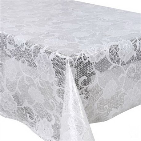Клейонка 1,37*20м рулон LACE Ажур MA-5723 біла