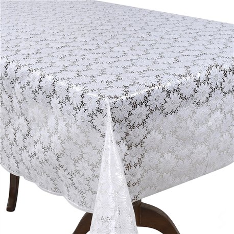Клейонка 1,37*20м рулон LACE Ажур MA-5727 біла