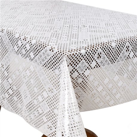 Клеенка 1,37*20м рулон LACE Ажур MA-5729 белая