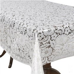 Клеенка 1,37*20м рулон LACE Ажур MA-5730 белая