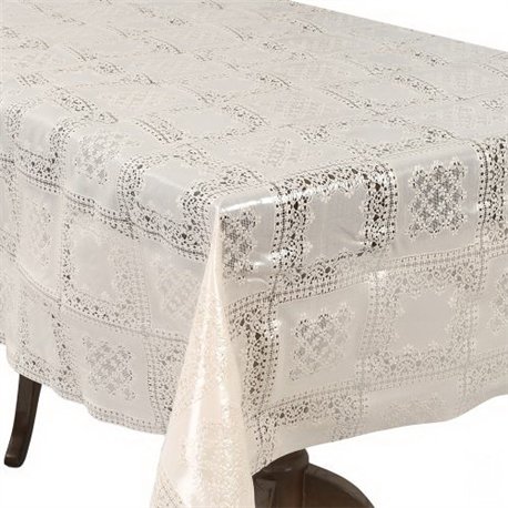 Клеенка 1,37*20м рулон LACE Ажур MA-5737 бежевая