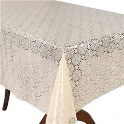Клеенка 1,37*20м рулон LACE Ажур MA-5740 бежевая
