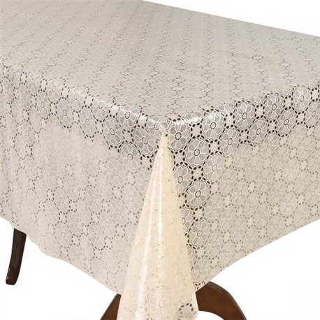 Клейонка 1,37*20м рулон LACE Ажур MA-5740 бежева