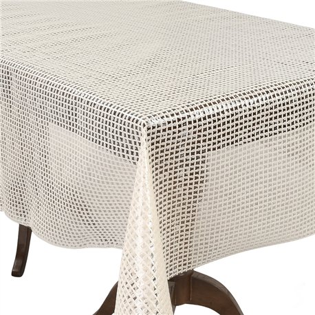 Клейонка 1,37*20м рулон LACE Ажур MA-5741 бежева