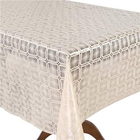 Клейонка 1,37*20м рулон LACE Ажур MA-5743 бежева
