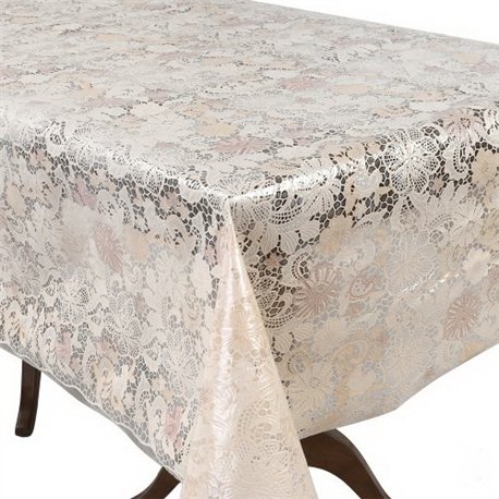 Клеенка 1,37*20м рулон LACE Ажур MA-5754 бежевая