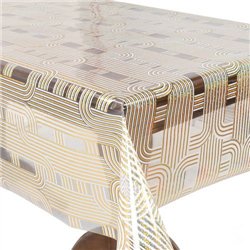 Клейонка м'яке скло 1,37*20м рулон Laser голограма MA-5880