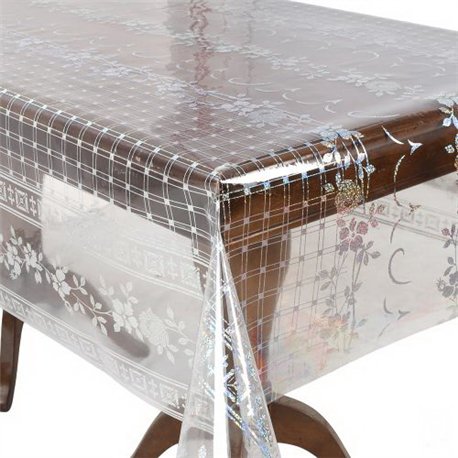 Клеенка мягкое стекло 1,37*20м рулон Laser голограмма MA-5885