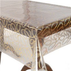 Клейонка м'яке скло 1,37*20м рулон Laser голограма MA-5886