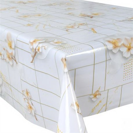 Клеенка Glossy 1,37*20м рулон 3-х шаровая на тканевой основе MA-5988