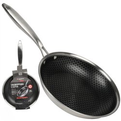 Сковорода 10383-30 с антипригарным покрытием Соты 30см