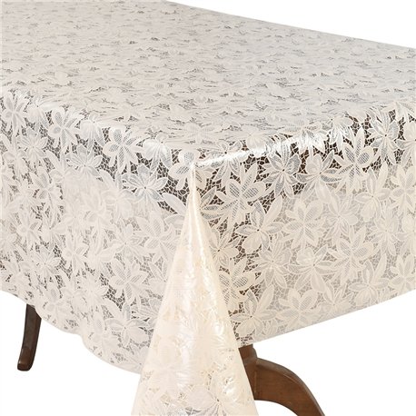 Клеенка 1,37*20м рулон LACE Ажур MA-5748 бежевая