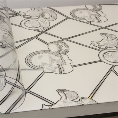 Клейонка 0,8мм-0,6м*20м силікон Лазер 81859A-S