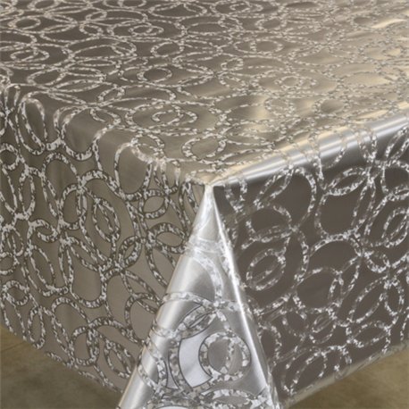 Клейонка 1,40*20м рулон золото-срібло 238S