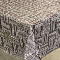 Клеенка 1,40*20м рулон золото-серебро 242G-S