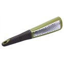 Терка 1065 2-гран с ручкой 2 в 1  29х6х6см зеленая с серым