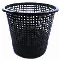 Корзина для паперів Сітка з обідком чорна