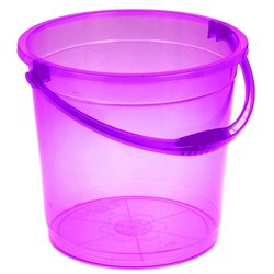 Ведро 12л R прозрачное без крышки фиолетовый