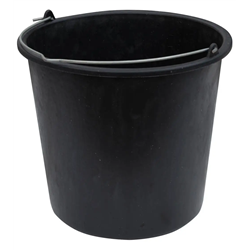 Ведро 12л Х мерное с металлической ручкой черное 