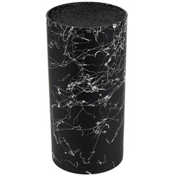 Підставка для ножів R41391-BK Marble кругла 22х11см чорний мармур
