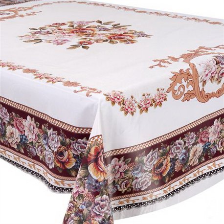 Клеенка-скатерть 1,40*1,1м*20шт отрезная в рулоне Fiesta на тканевой основе MA-5955-1.1