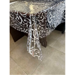 Клейонка Silikon 1,35*30м рулон А-0006 Вензель білий