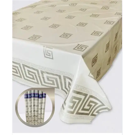 Клейонка Брален 1,35*30м рулон Br-0082 Versace Silver