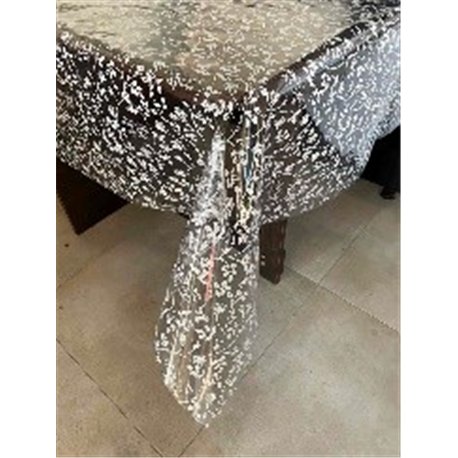 Клейонка Брален 1,35*30м рулон Br-0002 Квітка білий