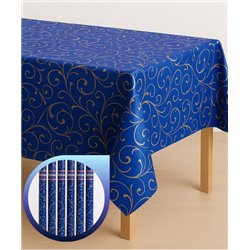 Клеенка Брален 1,35*30м рулон Br-0013 Вензель синий