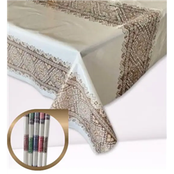 Клейонка Брален 1,35*30м рулон Br-0025 Вишиванка кава