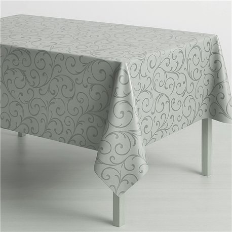 Клеенка Брален 1,35*30м рулон Br-0017 Вензель серебро