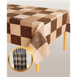 Клейонка Брален 1,35*30м рулон Br-0073 Плитка коричневий