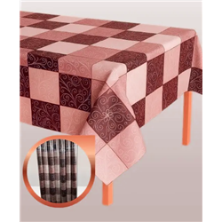 Клейонка Брален 1,35*30м рулон Br-0071 Плитка бордо