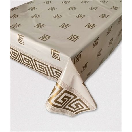 Клейонка Брален 1,35*30м рулон Br-0084 Versace Кава золото