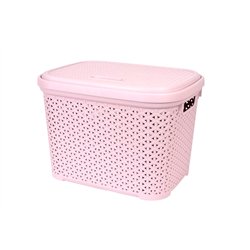 Кошик з кришкою 30л пудра 44,5х33,6х31см